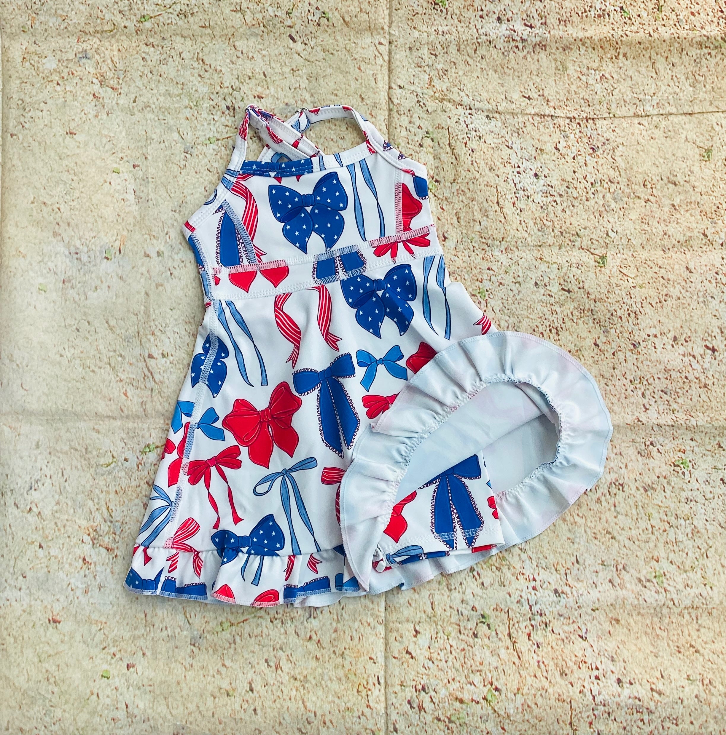 Red, White & Blue Athletic/Yoga Dress